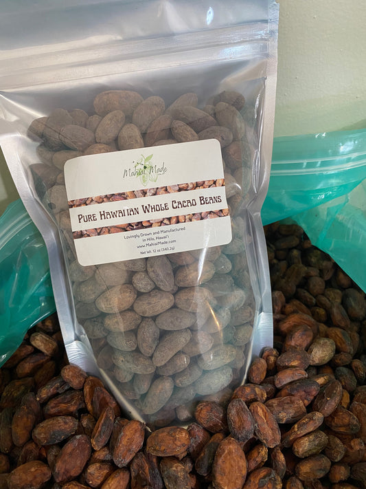 Roasted Whole Hawaiian Cacao Beans