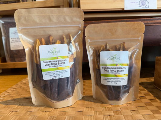 Dark Chocolate Dipped Dried Apple Banana