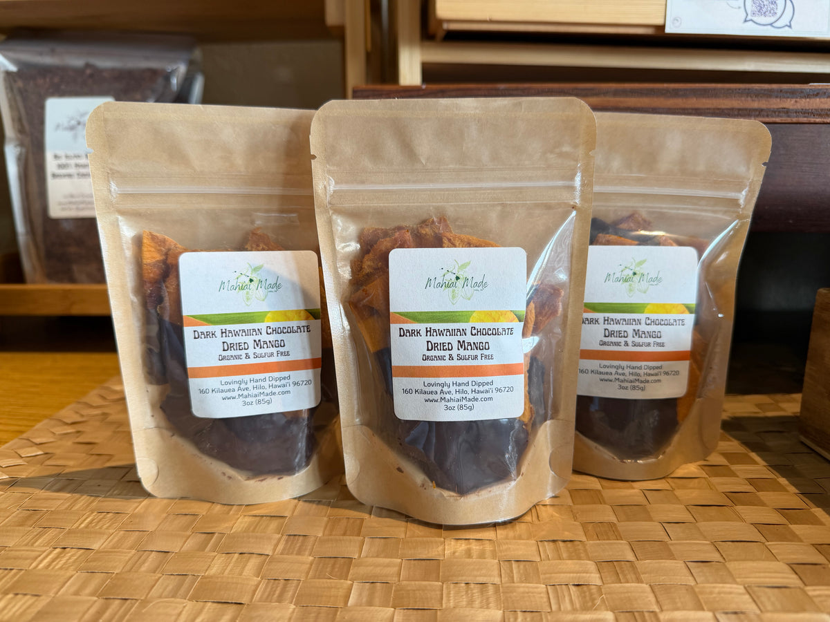 Dark Chocolate Dipped Dried Mango