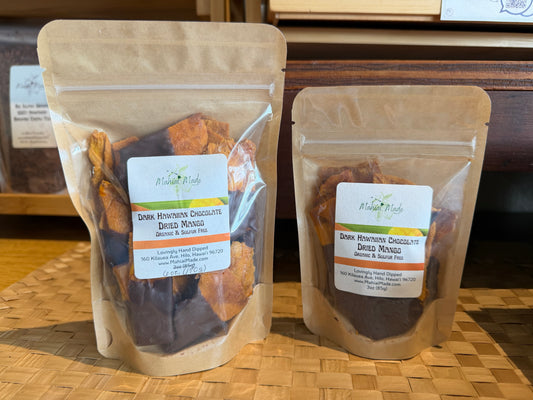 Dark Chocolate Dipped Dried Mango