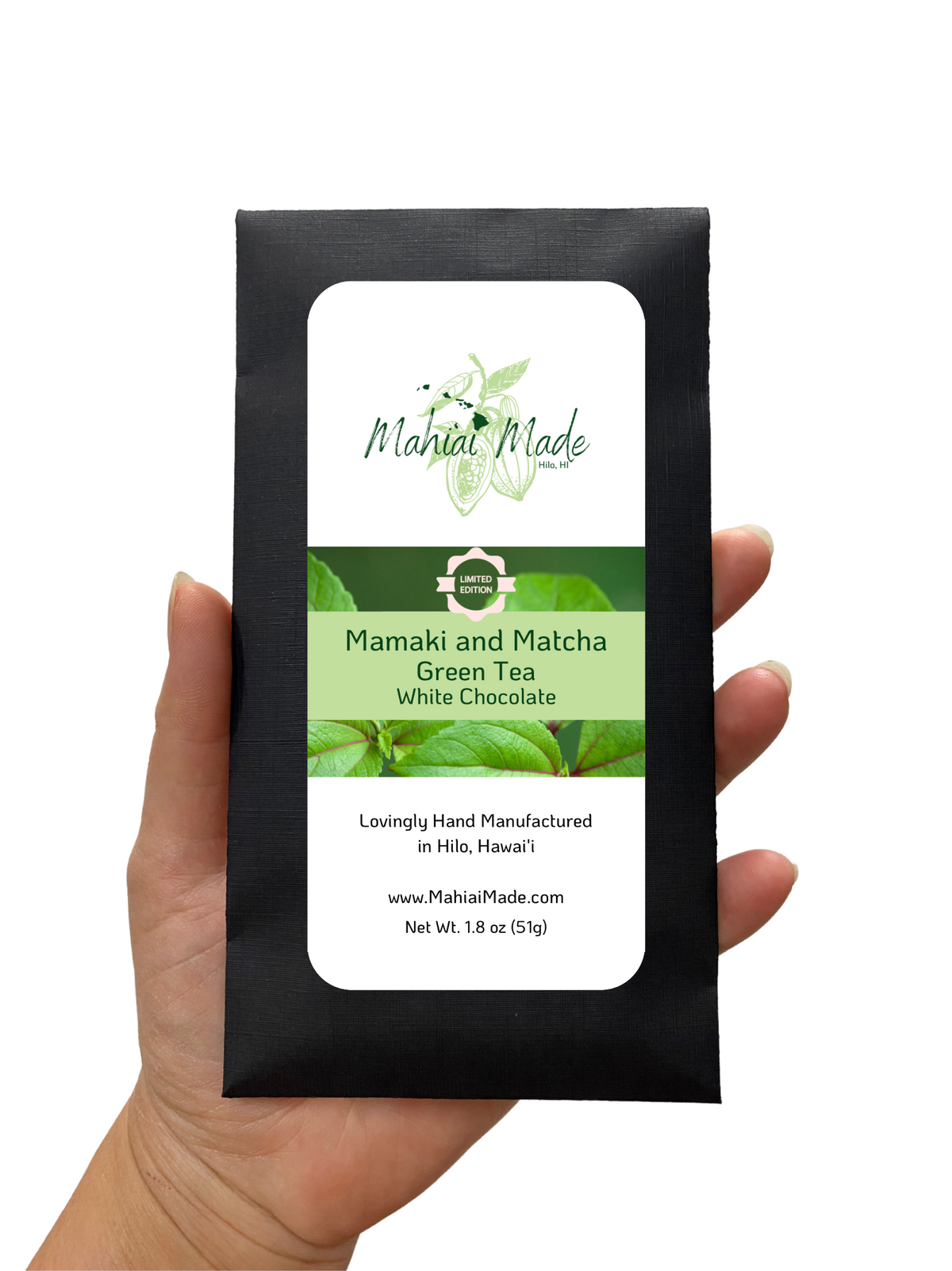Māmaki and Matcha Green Tea White Chocolate – Mahi'ai Made