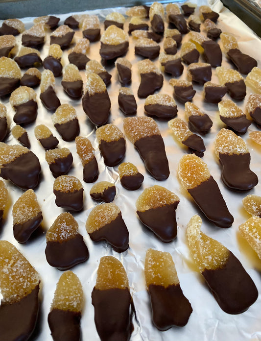 Dark Chocolate Dipped Candied Ginger